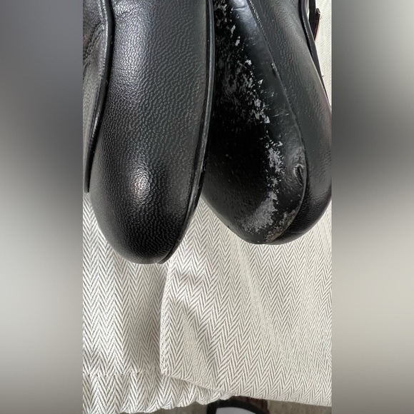 Authentic Hermes OZ Mules in Size 37 Black with Gold Hardware - Picture 14 of 16